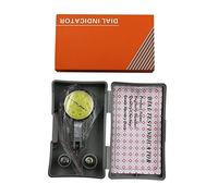 Indicatore a quadrante, 0-0.8mm 0.01mm Precisione Impermeabile Leva indicatore display analogico antiurto Dial meter righello Gauge Test Finder Micrometro strumento(With Box)