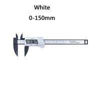 Indicatore a quadrante, 150 mm 6 pollici LCD digitale elettronico in fibra di carbonio calibro a corsoio micrometro strumento di misurazione(Blauw)