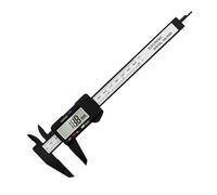 Indicatore a quadrante, Calibro elettronico Micrometro 100mm Righello Digitale 150mm Calibro Digitale Misurazione Vernier Caliper Fibra Strumento Quadrante Carbonio(Digital Black 100mm)