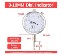 Indicatore a quadrante con display digitale Micrometro a elettronico del tipo di ora Misuratore Comparatore precisione Strumenti misurazione processi industriali(10mm Dial Indicator)