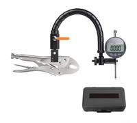 Indicatore a quadrante e set base magnetica, strumento di misurazione del disco del freno a braccio flessibile, usura delle articolazioni, strumento di misurazione automobilistico (0-12,7)