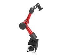 Indicatore a quadrante, Indicatore di test del quadrante flessibile Forte supporto for base di supporto del calibro magnetico + Indicatore di test del quadrante a leva(White)