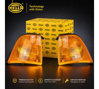 Indicatore Anteriore Destro + SX Giallo per Audi 80 B3 Ohne Vettore Lampada