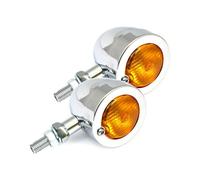 Indicatore Bullet Piatto Cromo, per Harley-Davidson Con