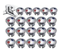 Indicatore caldo freddo - Pulsanti indice rubinetto, indicatori rubinetto sostitutivi | Tappi identificativi durevoli, simboli chiari della temperatura per cucina, bagno, restauro della maniglia del l