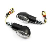 Indicatore Coppia LED Occhio Gatto Nero 20 MM Racer per Aprilia BMW Yamaha Honda