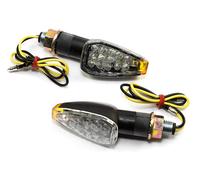 Indicatore Coppia LED Sparkle Nero 20 MM Omologati Enduro per KTM Honda Suzuki
