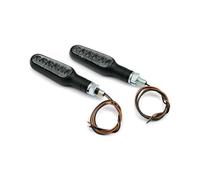 Indicatore D-Light Nero, Luce Corrente, LED, per Harley-Davidson Con Marcatura E