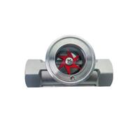 AYYSSM Indicatore del Flusso d'Acqua a Vista BSP Acciaio Inossidabile 304 con girante in plastica (Size : 1")