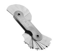 Indicatore del Raggio, Calibro di Filetto di Raggio in Acciaio Inossidabile per Strumento di Misurazione Convesso Concavo con Varie Gamme (R15-25mm)