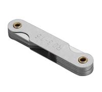 Indicatore del raggio di klatata, calibro di filetto convesso convesso concavo esterno in acciaio inossibile, strumento di misurazione per verificare il raggio degli strumenti (R0.3-1.5mm)