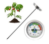 Indicatore Della Temperatura Del Suolo | Termometro A Sonda Lunga Da 7 Pollici Per Giardino | Misuratore Della Temperatura Del Suolo Perr Esterni, Di Facile Lettura, Per Il Giardinaggio, La Piantagion