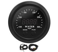 Indicatore della temperatura dell'acqua Display digitale Misuratore della temperatura del liquido di raffreddamento universale 2,5 pollici con LED rosso Sfondo bianco per la