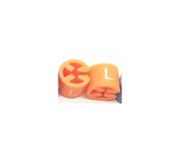 Indicatore delle dimensioni del gancio 100 pezzi Divisori for etichette con codice colore rotondi in plastica for l'organizzazione degli appendiabiti(L)