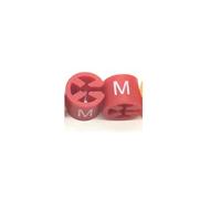 Indicatore delle dimensioni del gancio 100 pezzi Divisori for etichette con codice colore rotondi in plastica for l'organizzazione degli appendiabiti(M)