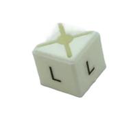 Indicatore delle dimensioni del gancio 200 pezzi in plastica for etichette quadrate stampate for abiti Misuratori bianchi Etichetta di codifica for abbigliamento for l'organizzazione(L)