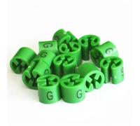 Indicatore delle dimensioni del gancio Etichetta for appendiabiti for indumenti con codice colore in plastica da 500 pezzi for l'organizzazione di scaffali for abiti(G)