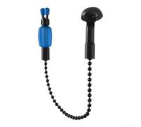 Indicatore di abboccata a catena corta, 14 cm, per allarmi da pesca | Catena corta da 14 cm, si adatta alla maggior parte degli allarmi, finitura rivestita in nero, per plastica resistente