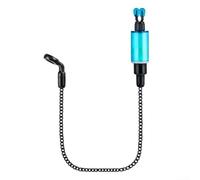 Indicatore di abboccata per pesca alla carpa, con lenza regolabile e catena flessibile, impermeabile ABS Tackle (tubo spesso - blu)