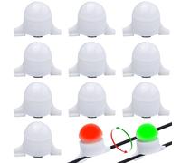 Indicatore di abboccato elettronico per pesca, 10 pezzi, indicatore di abboccato elettronico sensibile con indicatore di luce LED, indicatore di morso di pesce, allarme per pesca