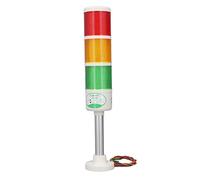 Indicatore di Avvertimento a LED, 12V/24V LED Stack Tower Light Indicatore di Segnale a Colonna di Avvertimento Industriale Lampeggiante NO Lampeggiante 3 Strati(24V)