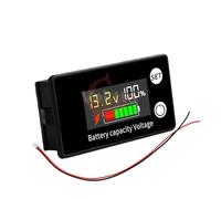 Indicatore di capacità della batteria 6133A DC8-100V LCD Misuratore di potenza digitale Piombo-acido Litio LiFe PO4 Tester di tensione for auto e moto(3 Features blue)