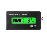Indicatore di capacità della batteria for carrello da golf DC 12V 24V 36V 48V 60V 72V con allarme, impostazione frontale e pulsante accensione/spegnimento(Green)