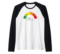Indicatore di cortisolo Basso Divertente Biologia Psicologia e Benessere Maglia con Maniche Raglan