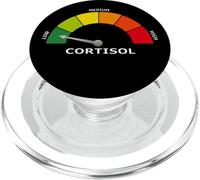 Indicatore di cortisolo basso Divertente Biologia Psicologia e benessere PopSockets PopGrip per MagSafe