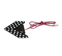 Indicatore Di Direzione A Per Styling Auto | Specchietto Retrovisore Pannelli Freccia Indicatore Luminoso Lampadina Segnale Specchietto Retrovisore 12V(RED)
