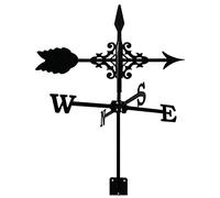 Indicatore di Direzione del Vento, Creativo Metallo Freccia Ornamento Segnavento Strumento di Misurazione della Casa Strumenti di Misurazione Segnavento in Acciaio Inox per La Decorazione del Giardi