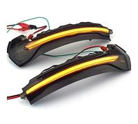 Indicatore di direzione dinamico Specchietto retrovisore Lente affumicata Indicatore di direzione LED Indicatore di direzione Singal Compatibile con Audi A3 8V S3 RS3 2013-2018