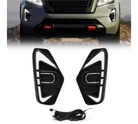 Indicatore Di Direzione Giallo Per Auto LED Luce Di Marcia Diurna DRL Fendinebbia Per Nissan Per Navara NP300 Per Frontier 2020 2021 Montaggio Fari Auto(B)