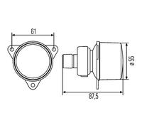 Indicatore di direzione HELLA 2BA 008 221-217