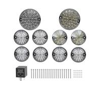 Indicatore Di Direzione Kit Di Aggiornamento Per Lampade A LED Per Auto Da 10 Pezzi Per Land Per Rover Per Defender 90/110 1983-2016(Transparent Shell)