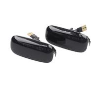 Indicatore Di Direzione LED Led Dinamico Indicatore Laterale Disabilita Luce Di Segnale Sequenziale Lampeggiante Luce Emark Per A3 S3 8P A4 S4 RS4 B6 B7 B8 A6 S6 RS6 C5 C7(Smoked 15LED)