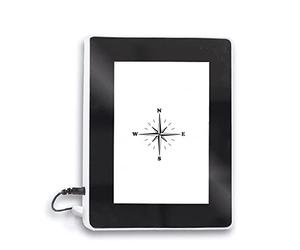 Indicatore di direzione Northwest Orologio Magico Specchio Lampada Photo Frame Multifunzione