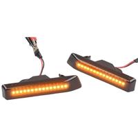 Indicatore di direzione Per BMW X5 E53 E36 Auto Ala Anteriore Lente Fumo Dinamico LED Indicatore Laterale Ripetitore Indicatore Di Luce 63132492179 63137164491 Indicatori di direzione(Dynamic Smoked)