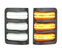 Indicatore di direzione PER FORD Per F250 F350 F450 F550 2008-2016 Specchietto laterale a LED Luci di direzione dinamiche e lampade di direzione 2 PEZZI Indicatori di direzione(Three row lights)