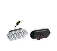 Indicatore di direzione Per Golf Per Passat Per Polo Per Lupo Per Caddy Auto 2x LED Luci Di Posizione Laterali Dinamiche Indicatori Di Direzione Lampade Indicatori di direzione(Argento)