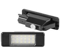 Indicatore di direzione per specchietto retrovisore 2 Pezzi Bianco 18 LED Luce Targa Auto Gruppo Ottico Posteriore per Peugeot 207 307 308 3008 407 508 Luce di direzione