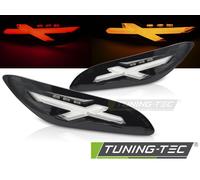 Indicatore di direzione posteriore a LED nero lucido per Vespa Sprint /