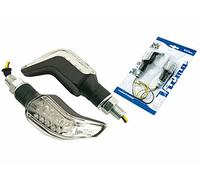 Indicatore di direzione Set M10 LED Nero Sidewinder in vetro trasparente