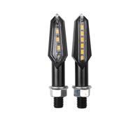 Indicatore Di Direzione Universale Per Motocicletta A 9 LED, Lampeggiante, Doppio Lato, Colore direzione Lampada
