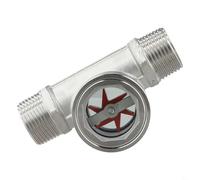 Indicatore di flusso con design girante in acciaio inox 304 e filettatura esterna per casi di utilizzo industriale (DN25)