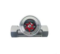 Indicatore di flusso d'acqua in acciaio inox 304 con vetro di vista per l'osservazione delle portate condotte con raccordo filettato DN10 DN50 per uso industriale (DN20)