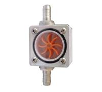 Indicatore di flusso raffreddamento ad acqua del mandrino della macchina for incidere Alloggiamento in lega alluminio con connettore a pagoda in ottone 6mm 8mm 10mm 12mm(10mm)