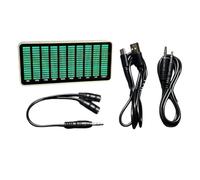 Indicatore di livello audio a LED per display dello spettro musicale con risoluzione 10 x 16 RGB Ritmo Luce per effetti reattivi del suono Luminosità regolabile e Agc per ingresso audio da 3,5 mm e