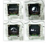 Indicatore di livello audio e modulo VU Meter con musica stereo per analisi dello spettro per display da 0,96 pollici Ingresso DC5V (con scatola)