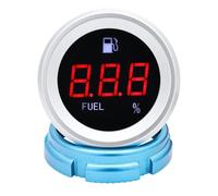 Indicatore di livello carburante digitale 0-100% con LED rosso avvertimento for auto, barca, sensore 0-190 OHM, galleggiante olio 100-600 mm(500mm SensorXGauge)